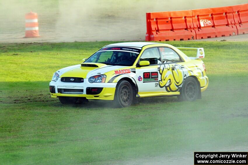 Mark Williams / Steve Harrell Subaru WRX STi on SS1.