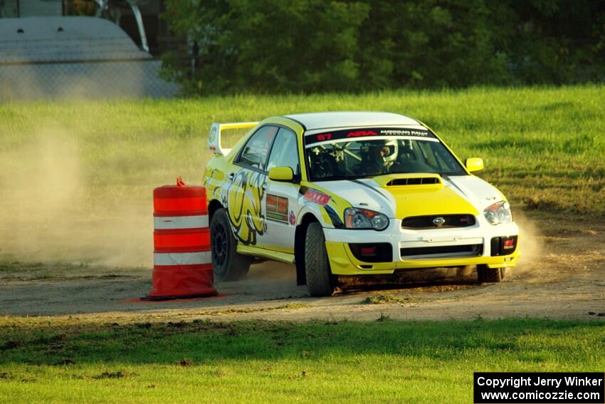 Mark Williams / Steve Harrell Subaru WRX STi on SS2.