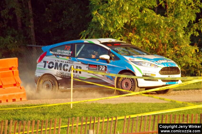 Keanna Erickson-Chang / Alex Gelsomino Ford Fiesta R1+ on SS2.