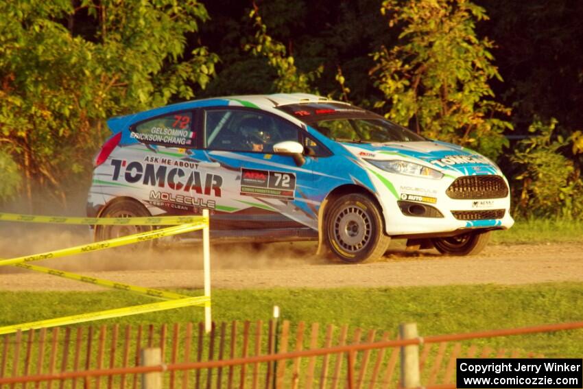 Keanna Erickson-Chang / Alex Gelsomino Ford Fiesta R1+ on SS2.