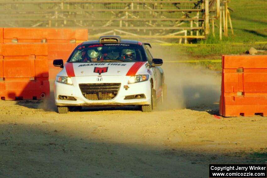 Chris Sladek / Zach Pfeil Honda CRZ on SS1.