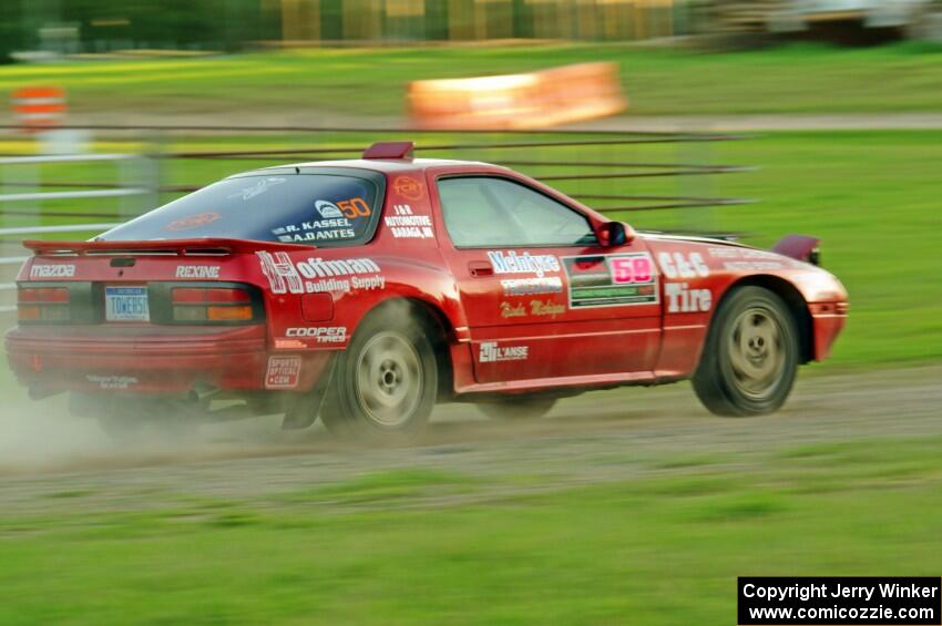 Al Dantes, Jr. / R.J. Kassel Mazda RX-7 LS on SS1.