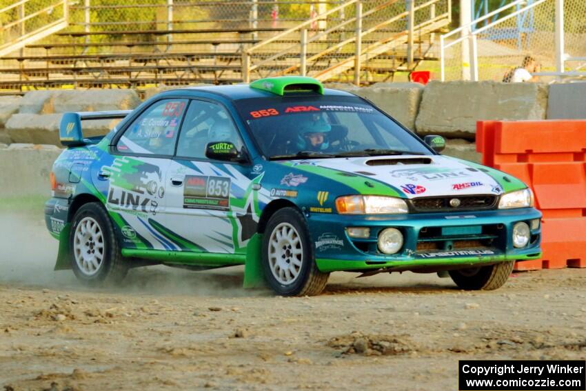 Amanda Skelly / Elizabeth Cordara Subaru Impreza on SS1.