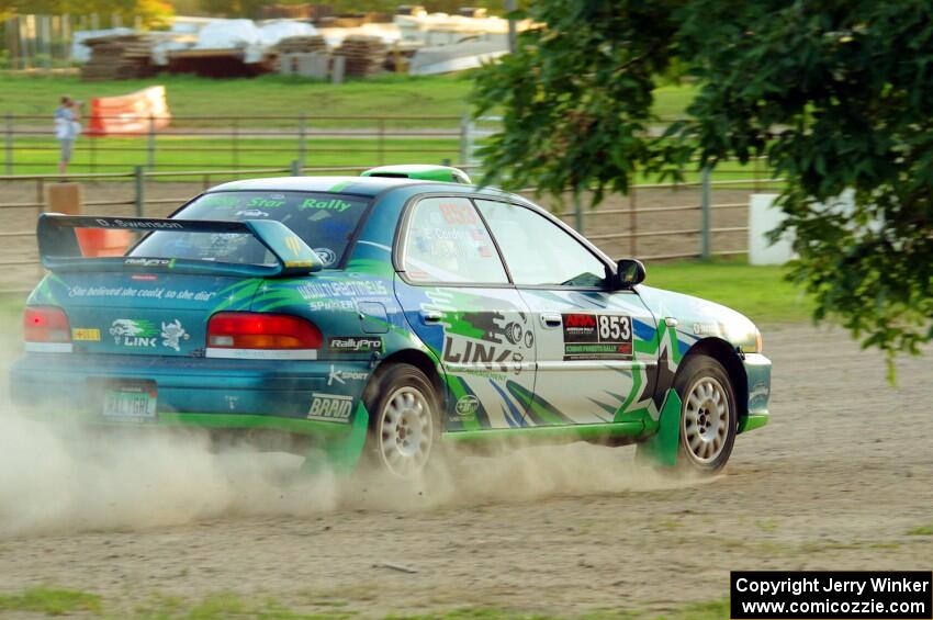 Amanda Skelly / Elizabeth Cordara Subaru Impreza on SS1.