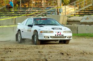 Czarek Kuczaj / David Ma Mitsubishi Eclipse on SS1.