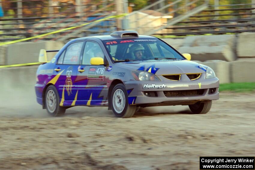 Mike Erickson / Jake Good Mitsubishi Lancer on SS1.