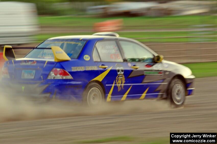 Mike Erickson / Jake Good Mitsubishi Lancer on SS1.