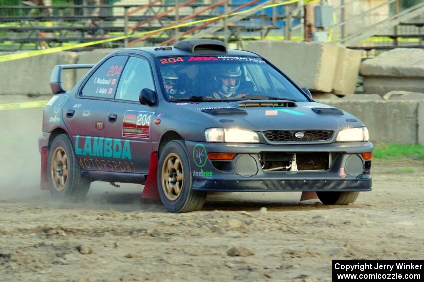 Jared Halpin / Tiffany MacDonald Subaru Impreza on SS1.