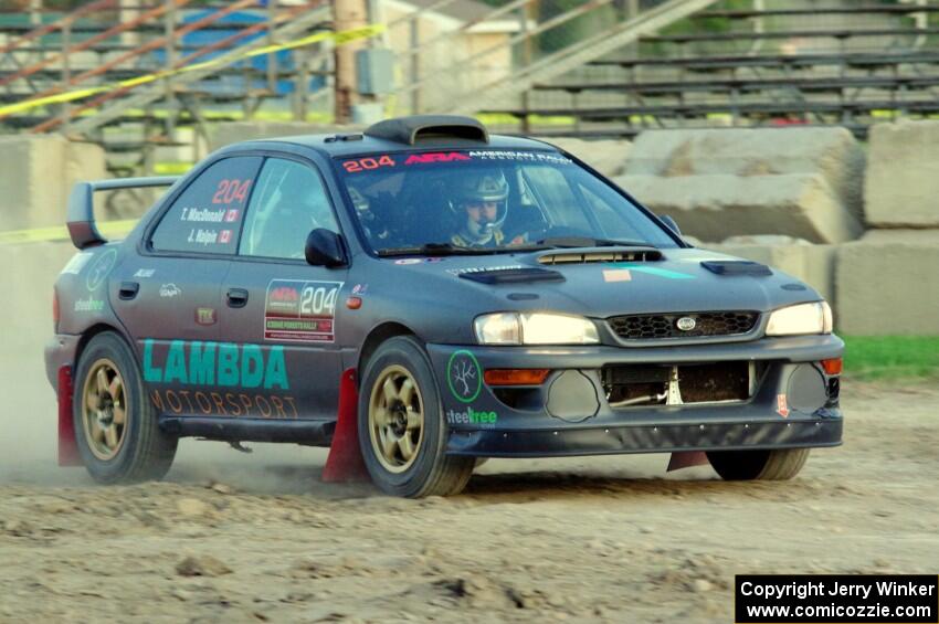 Jared Halpin / Tiffany MacDonald Subaru Impreza on SS1.