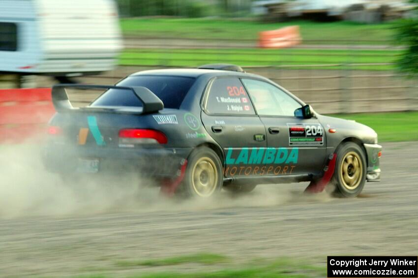 Jared Halpin / Tiffany MacDonald Subaru Impreza on SS1.