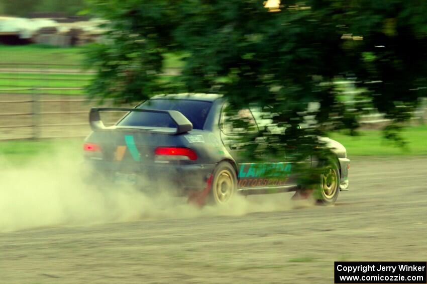 Jared Halpin / Tiffany MacDonald Subaru Impreza on SS1.