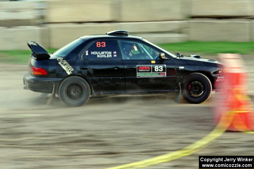 Jacob Kohler / Zach Houliston Subaru Impreza on SS1.