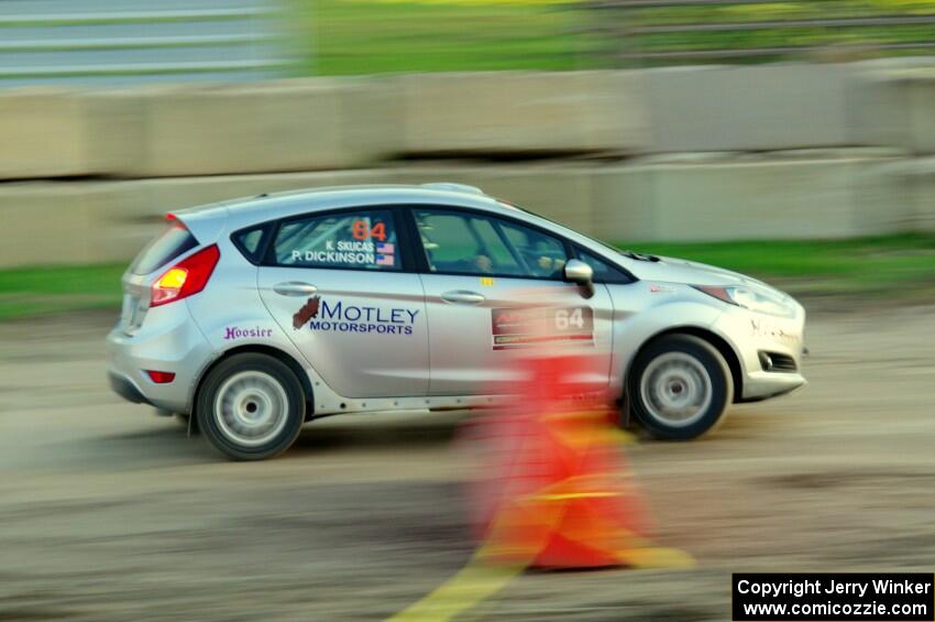 Paul Dickinson / Krista Skucas Ford Fiesta on SS1.