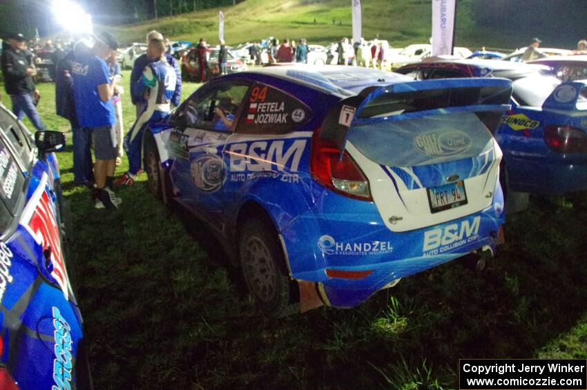 Piotr Fetela / Dominik Jozwiak Ford Fiesta at Thursday night's parc expose.