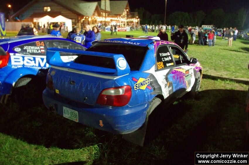 Cameron Steely / Preston Osborn Subaru WRX STi at Thursday night's parc expose.