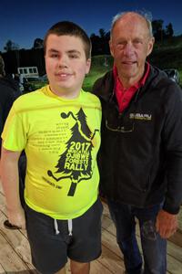 A young fan poses with John Buffum at Thursday night's parc expose.