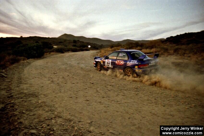 Ralph Kosmides / Joe Noyes Subaru WRX STi on SS1, Mayer South.