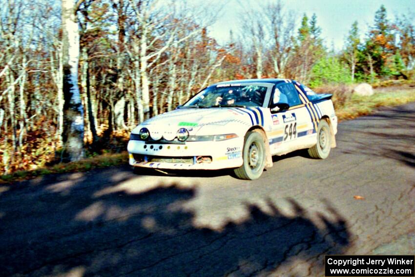 Dan Malott / Matt Malott Eagle Talon at speed on SS16, Brockway Mt.