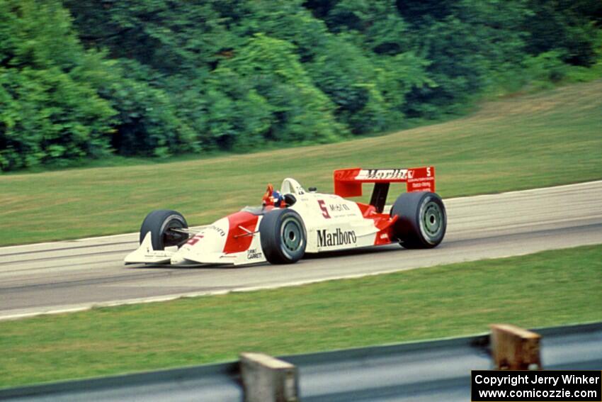 Emerson Fittipaldi's Penske PC-21/Chevy takes the win!