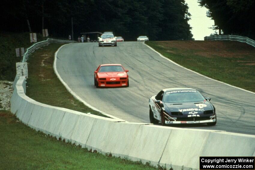 Lou Gigliotti's, Victor Sifton's and Bill Cooper's Chevy Camaros