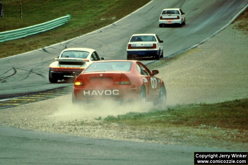 Jody Lift's Honda Prelude goes off at turn 5.