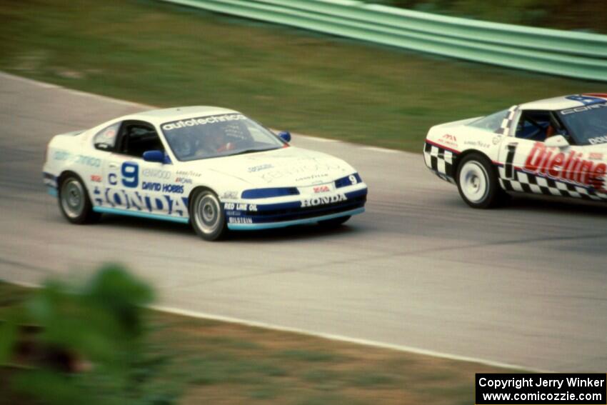 R.K. Smith's Chevy Corvette and Peter Cunningham's Honda Prelude