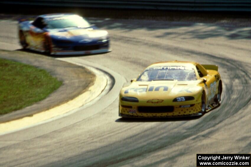 Scott Sharp's Chevy Camaro and Jack Baldwin's Chevy Camaro