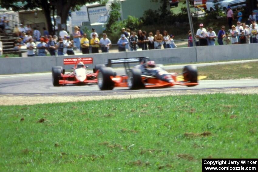 Brian Till's Penske PC-21/Chevy and Eddie Cheever's Lola T-93/06/Ford Cosworth XB