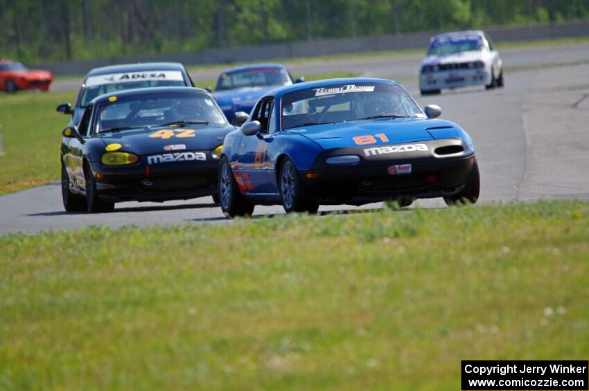 Gordon Kuhnley's and Greg Youngdahl's Spec Miata Mazda Miatas