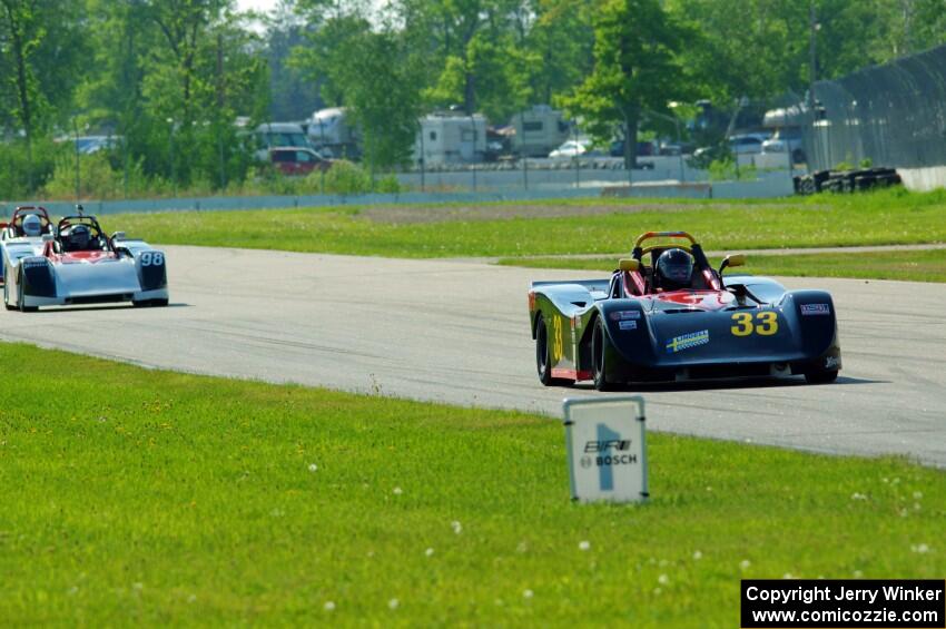 Andrea King's Spec Racer Ford 3 and Craig Wheatley's Spec Racer Ford