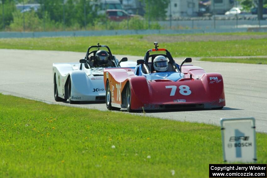 Reid Johnson's and Martin Wiedenhoeft's Spec Racer Ford 3s