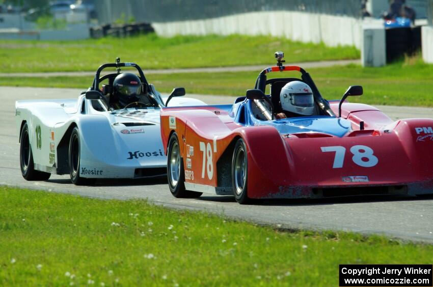 Reid Johnson's and Martin Wiedenhoeft's Spec Racer Ford 3s