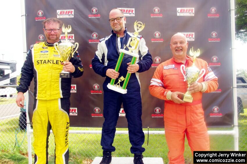 ITE-1 podium) 1. Phil Magney, 2. Jim Hall, 3. Tom Fuehrer