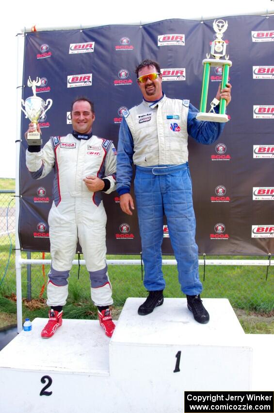 Formula Enterprises Podium) 1. Jed Copham and 2. Dave Schaal