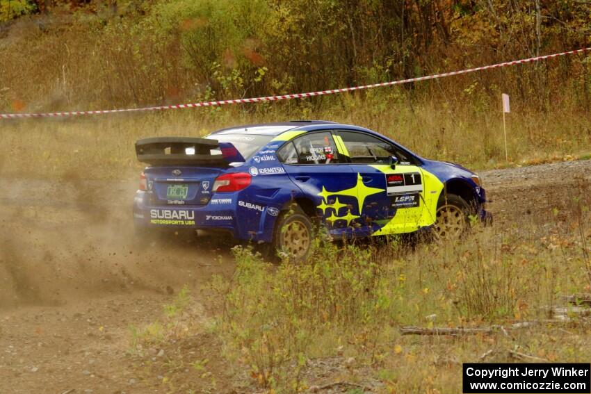 David Higgins / Craig Drew Subaru WRX STi comes through the spectator point on SS9, Arvon-Silver I.