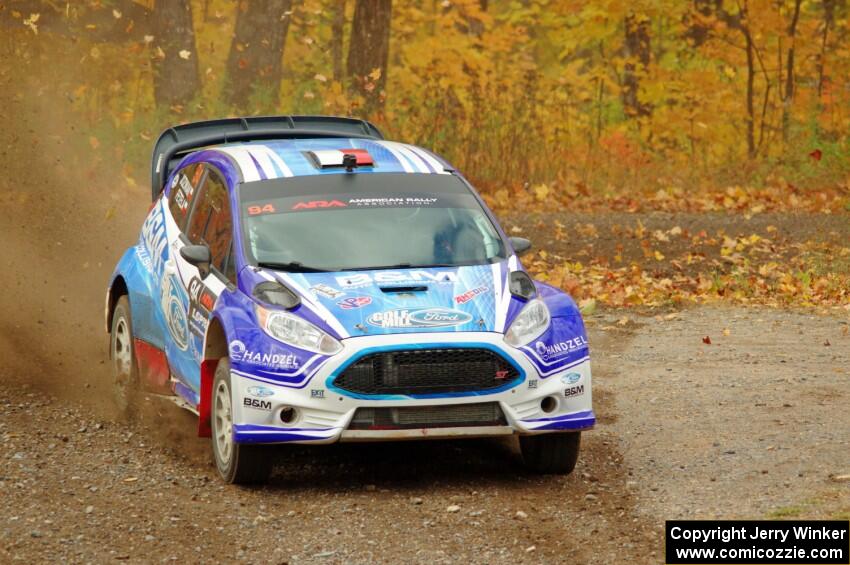 Piotr Fetela / Dominik Jozwiak Ford Fiesta comes through the spectator point on SS9, Arvon-Silver I.