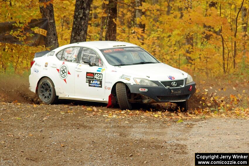 Michael Hooper / Claudia Barbera-Pullen Lexus IS350 comes through the spectator point on SS9, Arvon-Silver I.