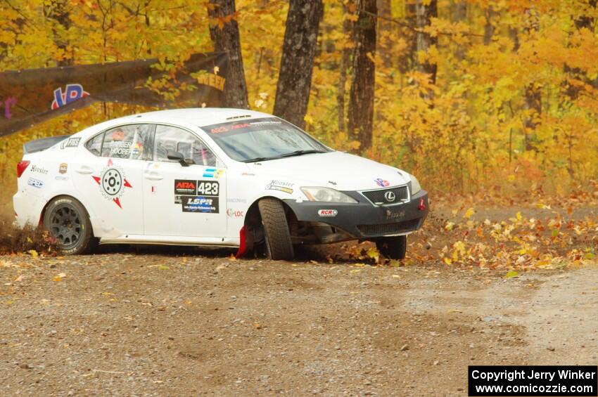 Michael Hooper / Claudia Barbera-Pullen Lexus IS350 comes through the spectator point on SS9, Arvon-Silver I.