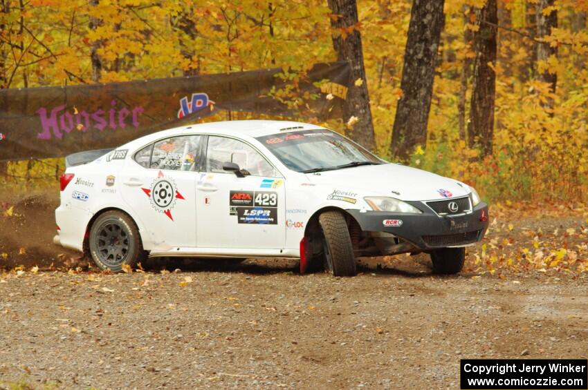 Michael Hooper / Claudia Barbera-Pullen Lexus IS350 comes through the spectator point on SS9, Arvon-Silver I.