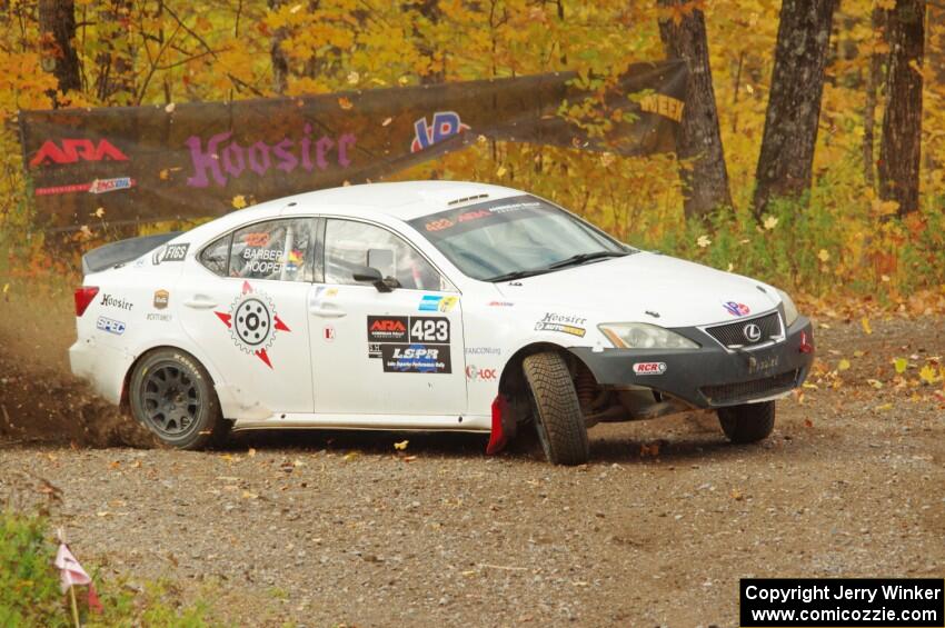 Michael Hooper / Claudia Barbera-Pullen Lexus IS350 comes through the spectator point on SS9, Arvon-Silver I.