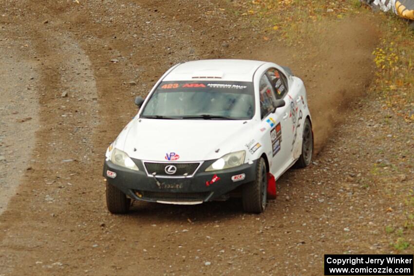 Michael Hooper / Claudia Barbera-Pullen Lexus IS350 comes through the spectator point on SS9, Arvon-Silver I.