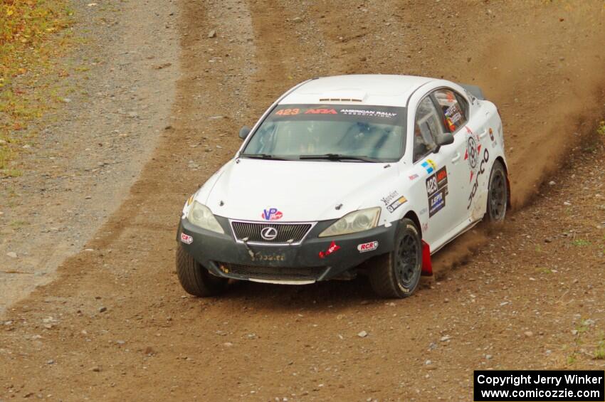 Michael Hooper / Claudia Barbera-Pullen Lexus IS350 comes through the spectator point on SS9, Arvon-Silver I.