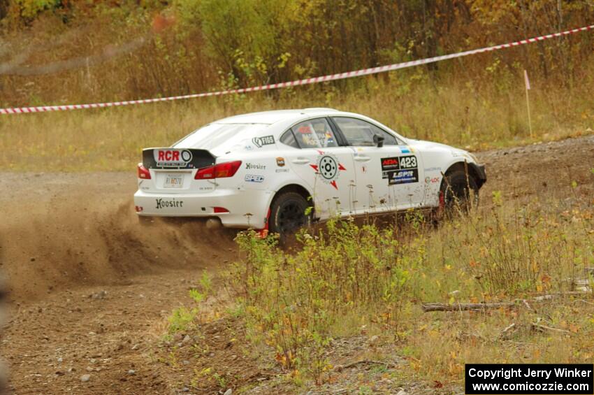 Michael Hooper / Claudia Barbera-Pullen Lexus IS350 comes through the spectator point on SS9, Arvon-Silver I.