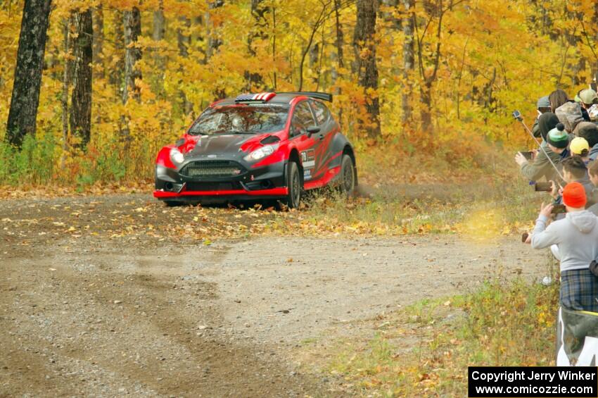 Dave Wallingford / Leanne Junnila Ford Fiesta comes through the spectator point on SS9, Arvon-Silver I.