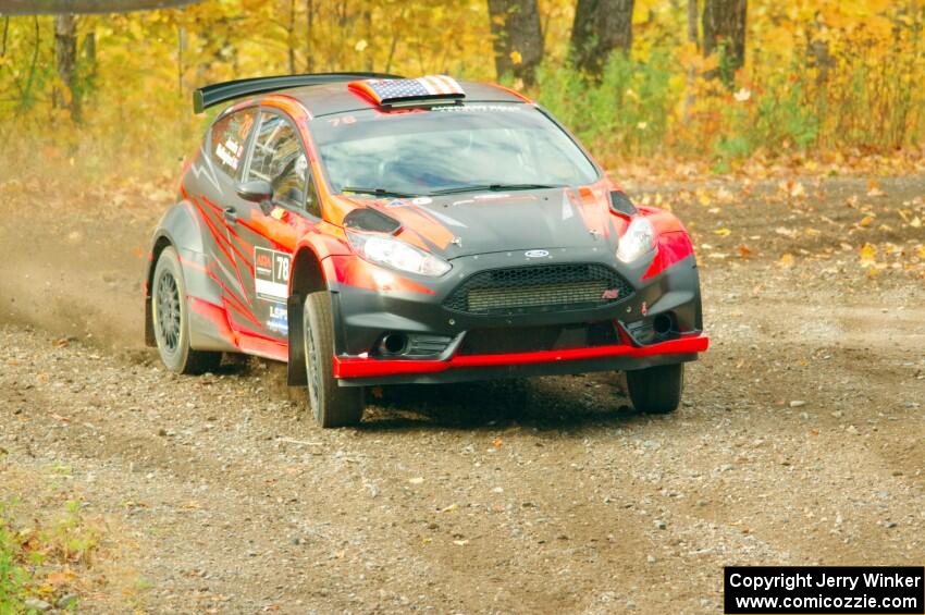 Dave Wallingford / Leanne Junnila Ford Fiesta comes through the spectator point on SS9, Arvon-Silver I.