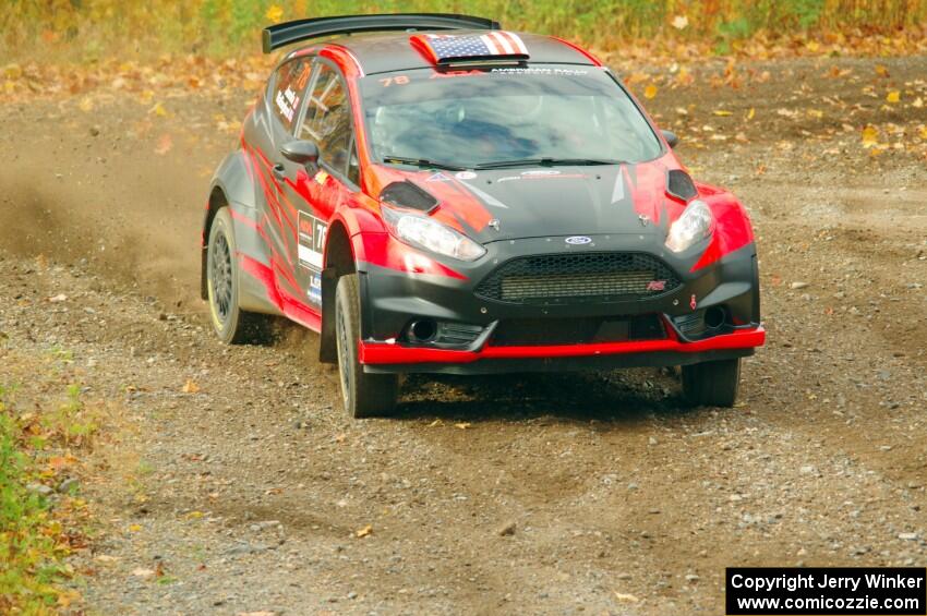 Dave Wallingford / Leanne Junnila Ford Fiesta comes through the spectator point on SS9, Arvon-Silver I.