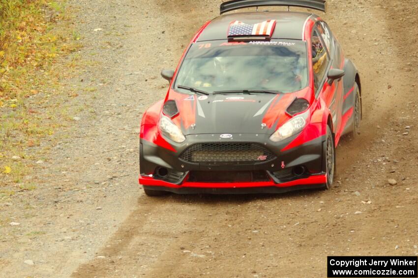 Dave Wallingford / Leanne Junnila Ford Fiesta comes through the spectator point on SS9, Arvon-Silver I.