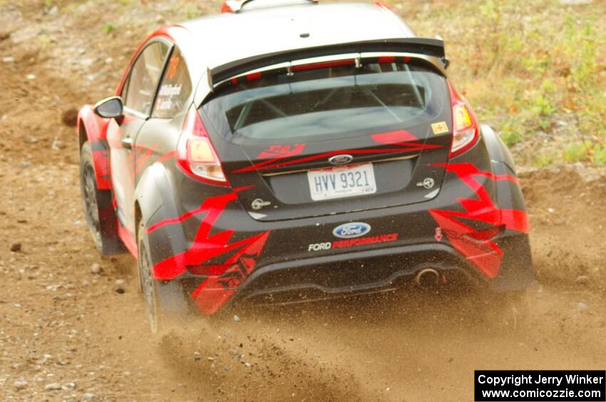 Dave Wallingford / Leanne Junnila Ford Fiesta comes through the spectator point on SS9, Arvon-Silver I.