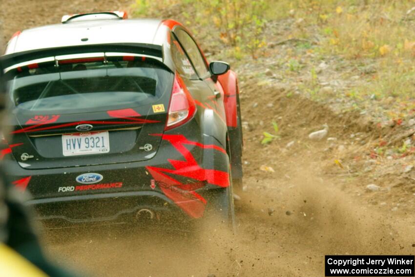 Dave Wallingford / Leanne Junnila Ford Fiesta comes through the spectator point on SS9, Arvon-Silver I.