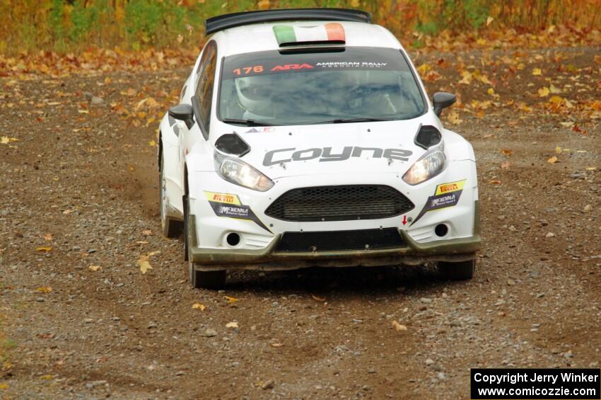 John Coyne / Doug Nagy Ford Fiesta RS comes through the spectator point on SS9, Arvon-Silver I.